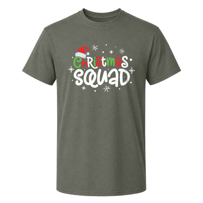 Christmas Squad Matching Family Shirts, Funny Christmas Graphic Tees, Holiday Gift for Family