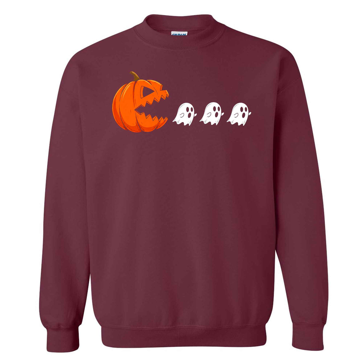 Pumpkin Ghost Graphic Halloween Sweatshirt, Spooky Season Jack O Lantern Shirt, Funny Halloween Gift