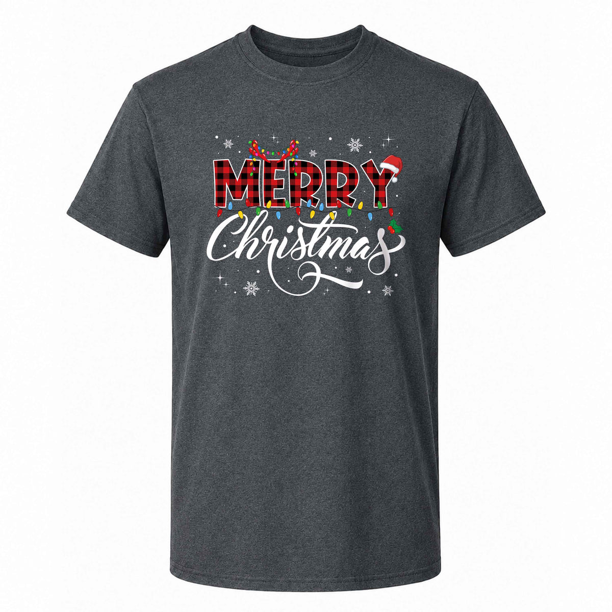 Matching Family Christmas Shirts, Merry Christmas Santa Hat Graphic Tees, Christmas Gift for Family