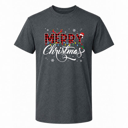 Matching Family Christmas Shirts, Merry Christmas Santa Hat Graphic Tees, Christmas Gift for Family