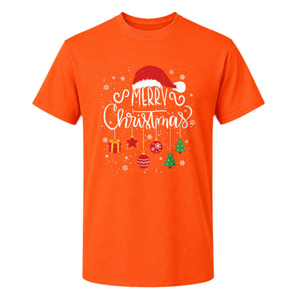 Matching Family Christmas Shirts, Merry Christmas Santa Hat Graphic Tees, Christmas Gift for Family