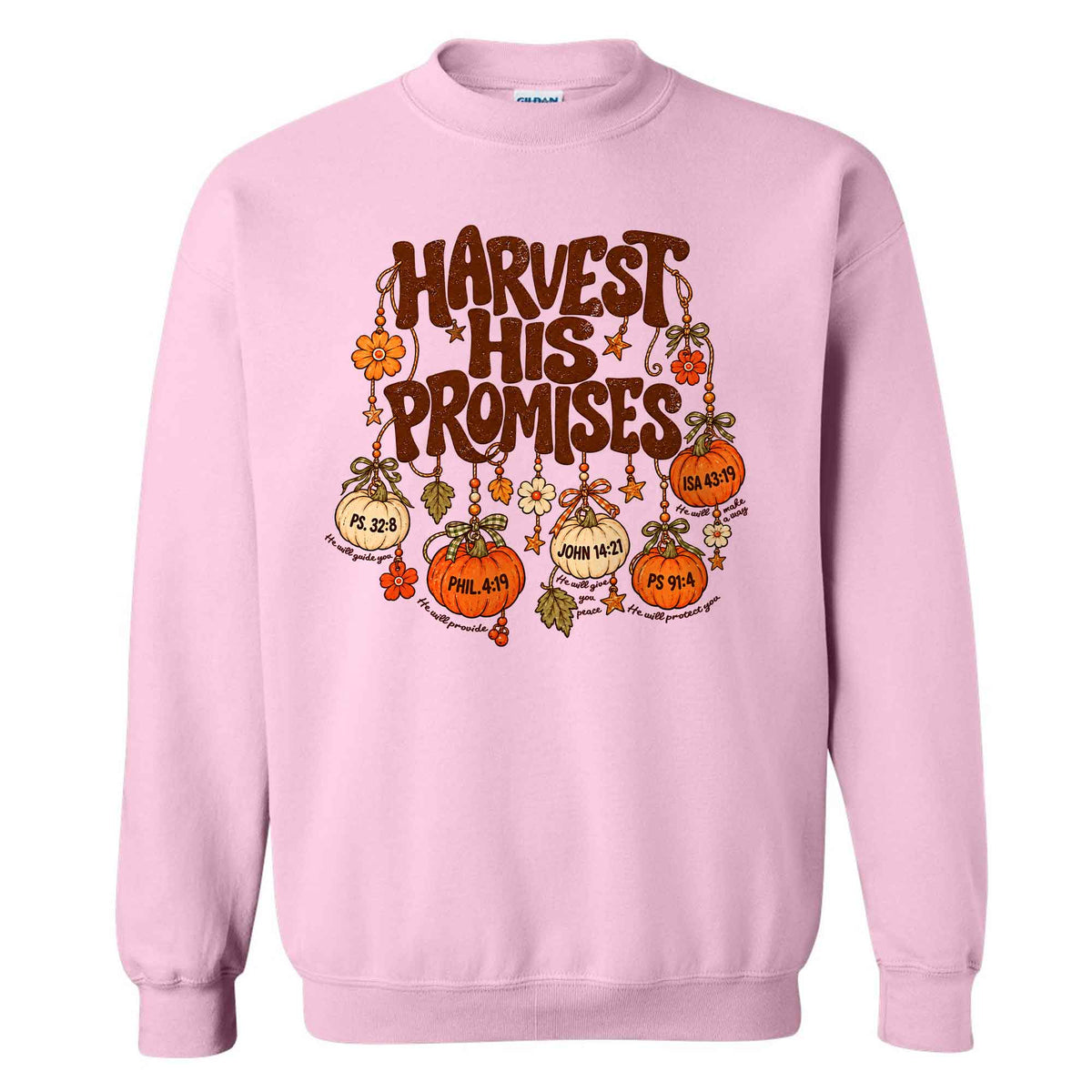 Thanksgiving Christian Shirt  - Harvest His Promises - Thanksgiving Gift for Friends, Self Gift