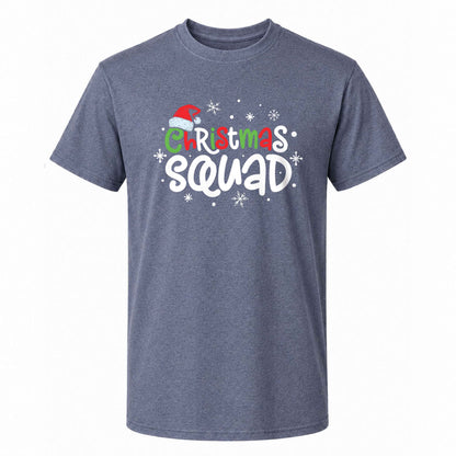 Christmas Squad Matching Family Shirts, Funny Christmas Graphic Tees, Holiday Gift for Family