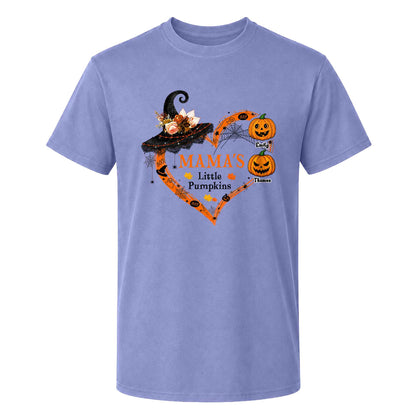 Personalized Halloween Mama Shirt - Mama's Little Pumpkins - Halloween Mom, Grandma Gift