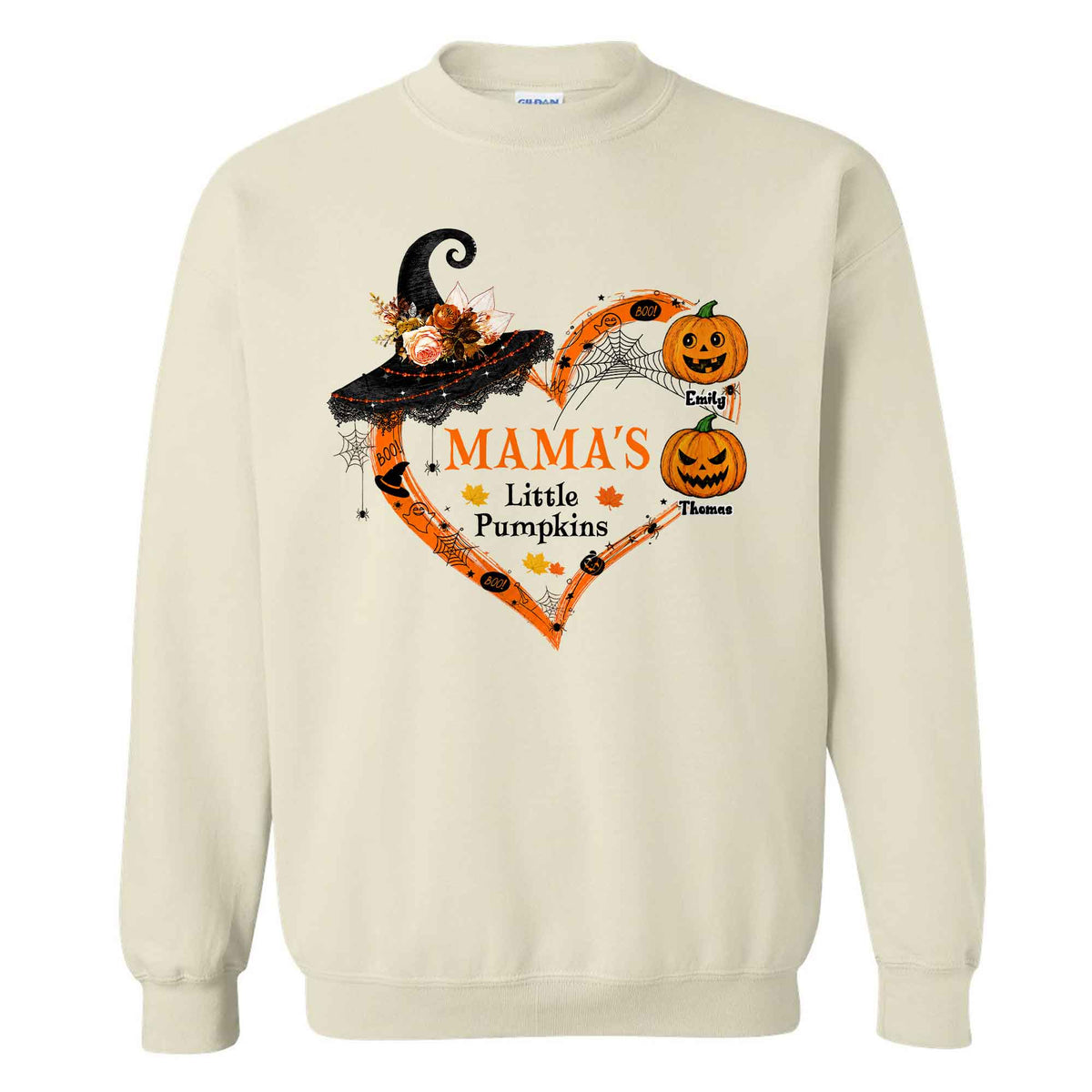 Personalized Halloween Mama Shirt - Mama's Little Pumpkins - Halloween Mom, Grandma Gift