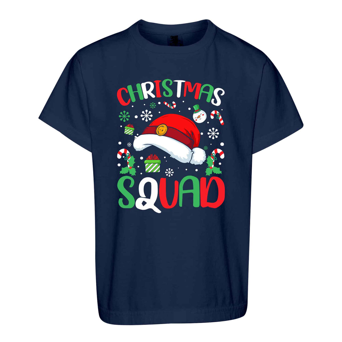 Christmas Squad Matching Family Shirts, Funny Christmas Graphic Tees, Holiday Gift for Family