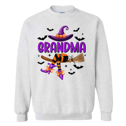 Personalized Halloween Witch Shirt - Grandma Witch T-Shirt Sweatshirt - Halloween Gift for Grandma, Mom