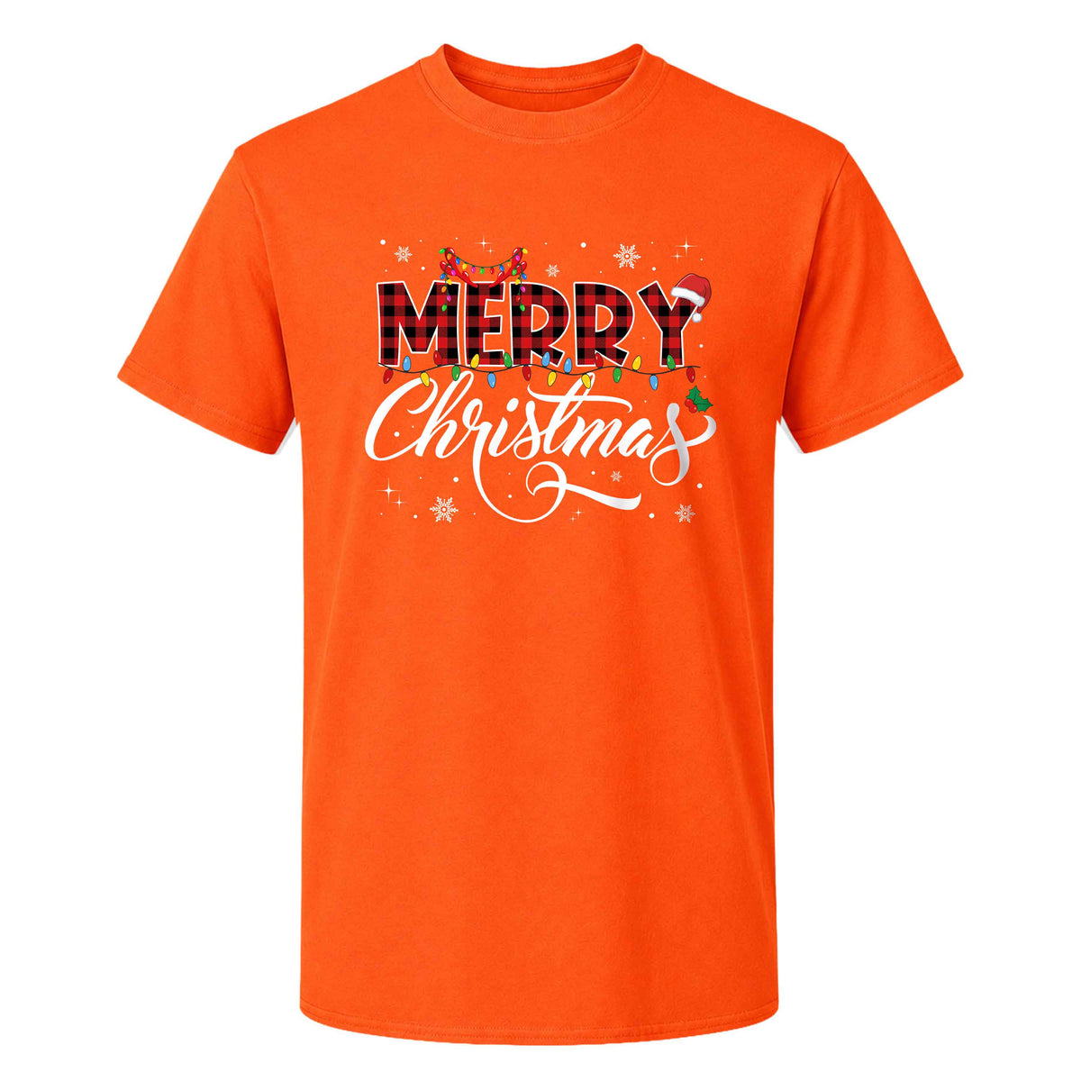Matching Family Christmas Shirts, Merry Christmas Santa Hat Graphic Tees, Christmas Gift for Family