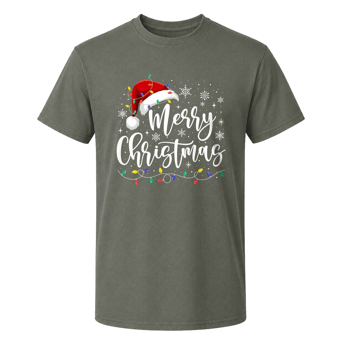 Matching Family Christmas Shirts, Merry Christmas Santa Hat Graphic Tees, Christmas Gift for Family