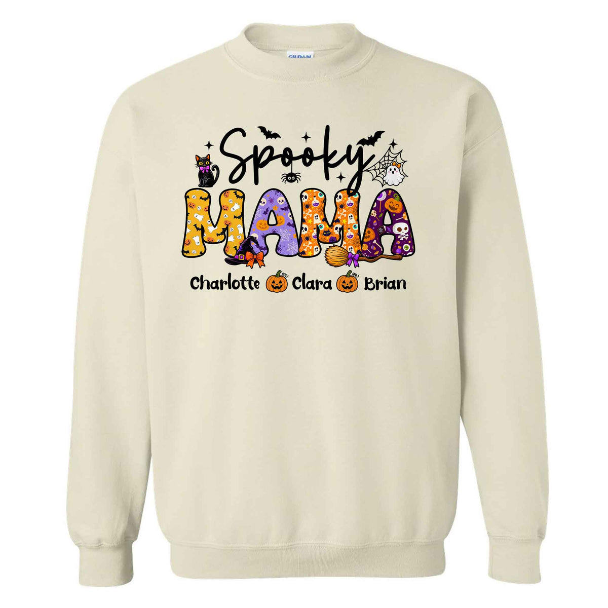 Personalized Halloween Shirt - Spooky Mama - Halloween Gift for Mom & Grandma