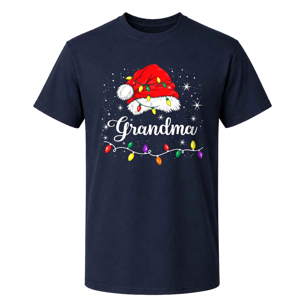 Personalized Family Christmas Shirts, Matching Santa Hat Tees, Custom Name Holiday Gift