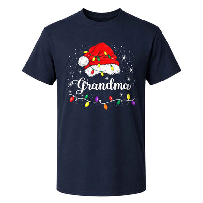 Personalized Family Christmas Shirts, Matching Santa Hat Tees, Custom Name Holiday Gift