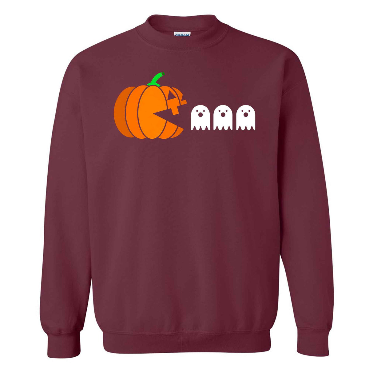 Pumpkin Ghost Graphic Halloween Sweatshirt, Spooky Season Jack O Lantern Shirt, Funny Halloween Gift