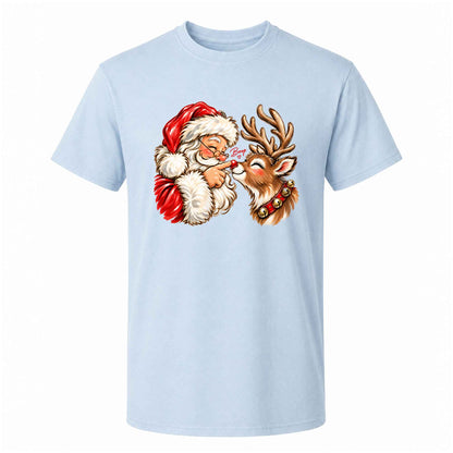Funny Christmas Shirt  - Reindeer Santa Claus Boop T-shirt Sweatshirt - Trendy Christmas Gift for Friends, Self Gift