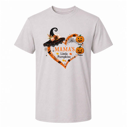 Personalized Halloween Mama Shirt - Mama's Little Pumpkins - Halloween Mom, Grandma Gift