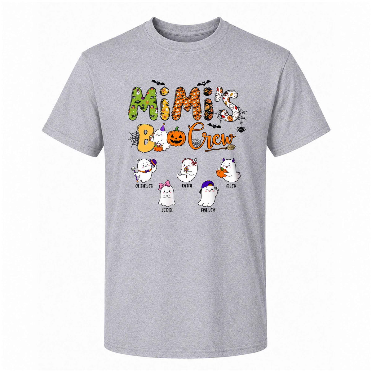 Personalized Halloween Shirt - Mimi's Boo Crew T-Shirt Sweatshirt - Spooky Season Gift for Mom, Grandma