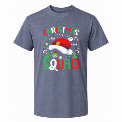 Christmas Squad Matching Family Shirts, Funny Christmas Graphic Tees, Holiday Gift for Family