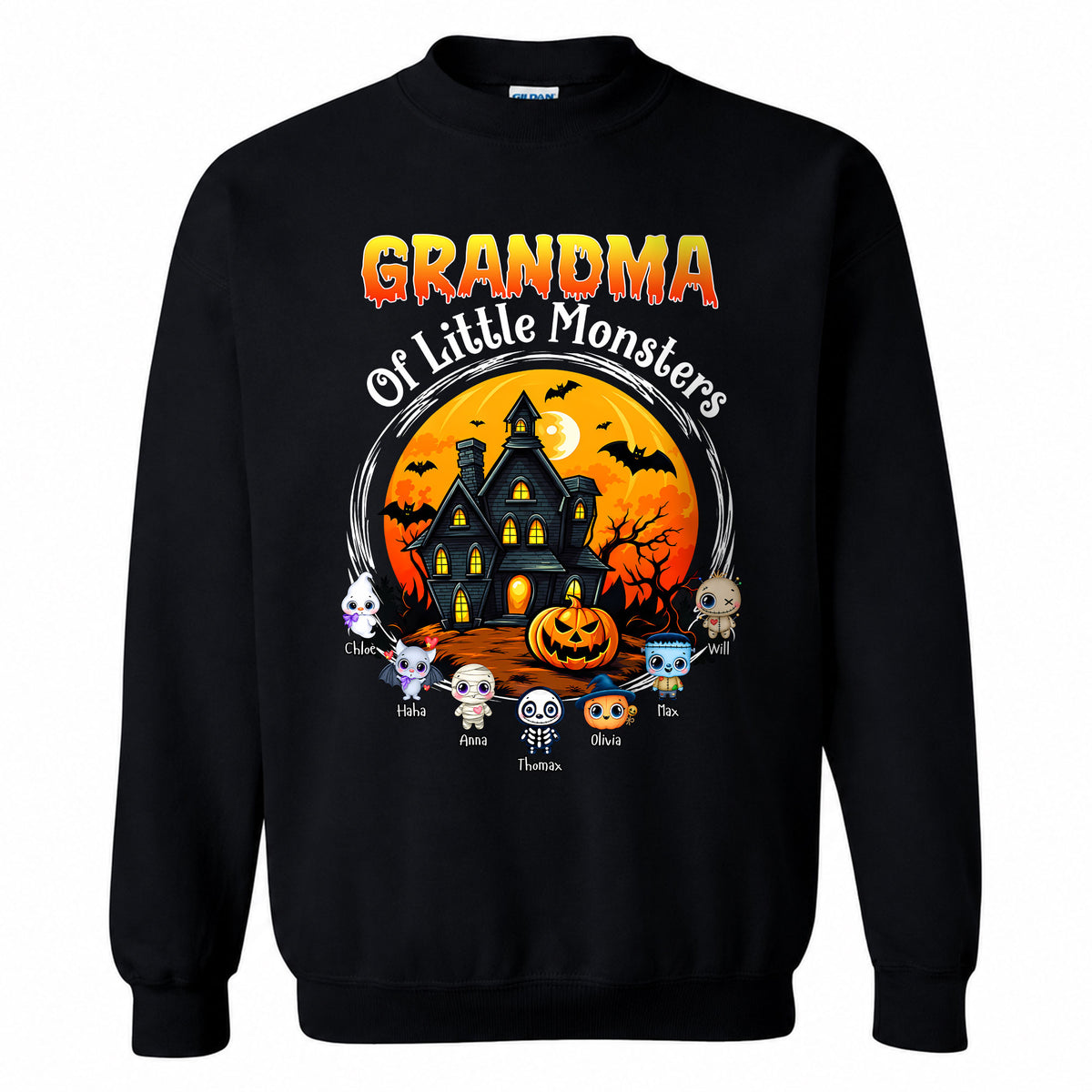 Personalized Halloween Family Shirt, Custom Characters & Names T-Shirt, Family Halloween Outfit, Cute Monster Design