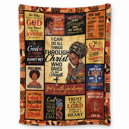 Thanksgiving Jesus Christian Fall Tree Blanket, Religious Fleece & Sherpa Throw, Faith Gift for Adults, Friends