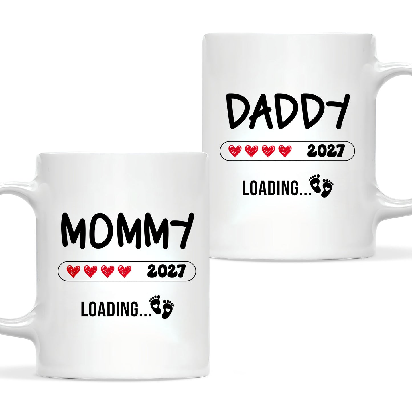 Daddy Loading 2027 Mug – Personalized Coffee Cup Gift