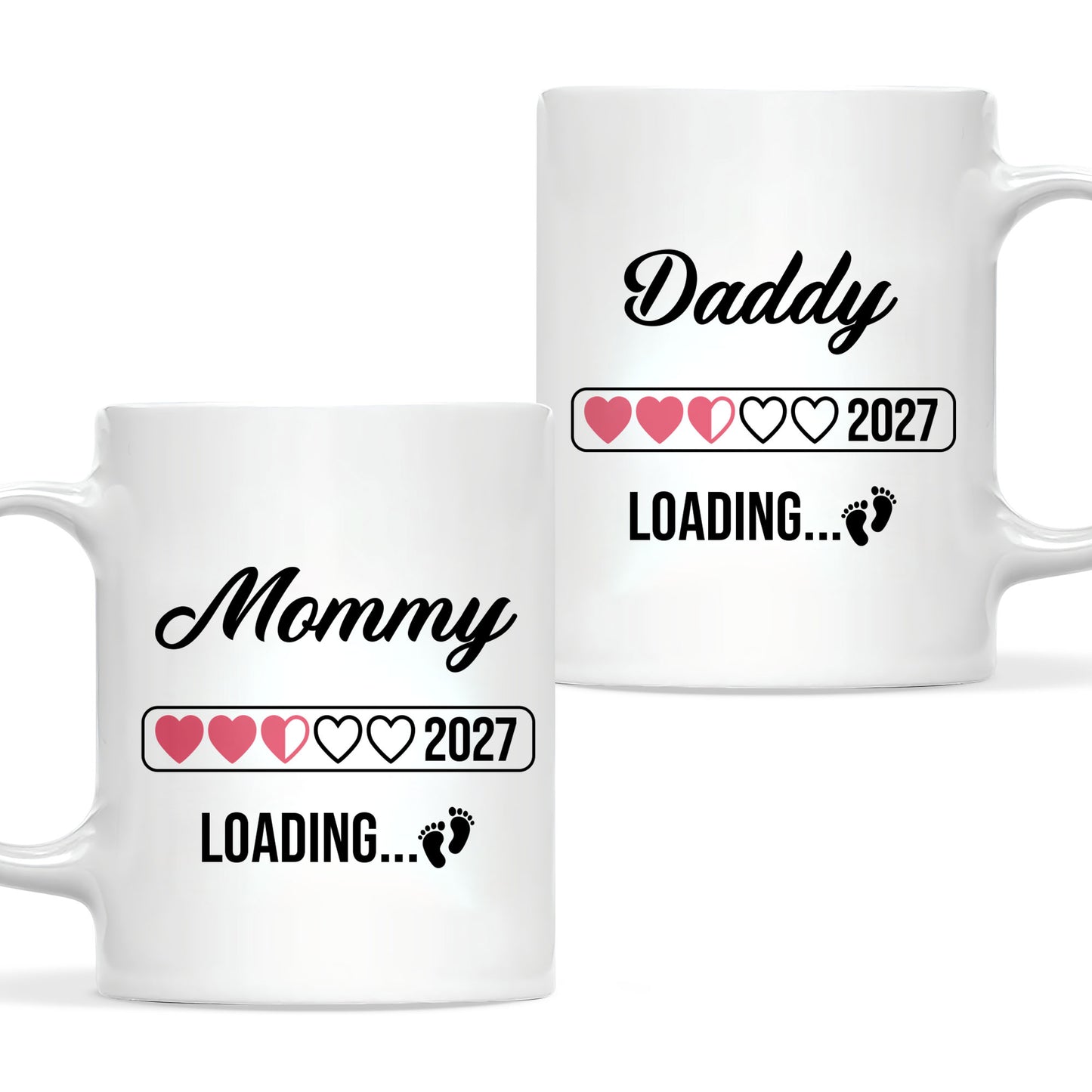 Daddy Loading 2027 Mug – Personalized Coffee Cup Gift