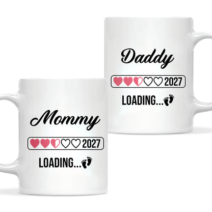 Daddy Loading 2027 Mug – Personalized Coffee Cup Gift