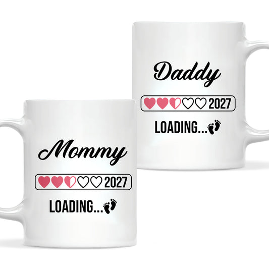 Daddy Loading 2027 Mug – Personalized Coffee Cup Gift