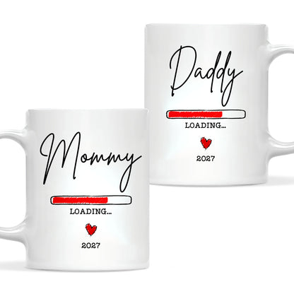 Daddy Loading 2027 Mug – Personalized Coffee Cup Gift