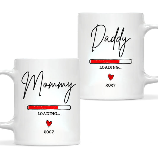 Daddy Loading 2027 Mug – Personalized Coffee Cup Gift