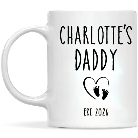 Personalized Daddy Mug – Custom Name Coffee Mug Gift for Dad