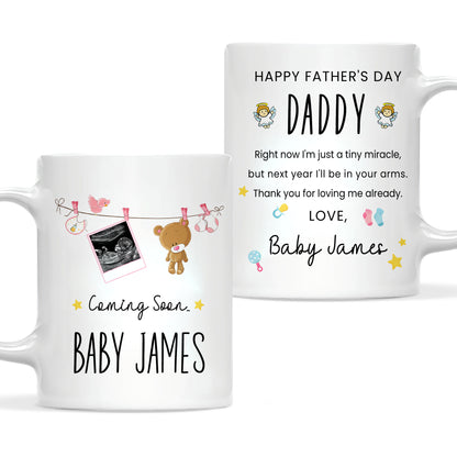 Happy Father’s Day Daddy Mug – Personalized Coffee Cup Gift