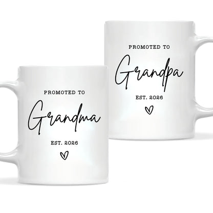 Personalized Grandma Grandpa Mug Set – Matching Coffee Mug Gift