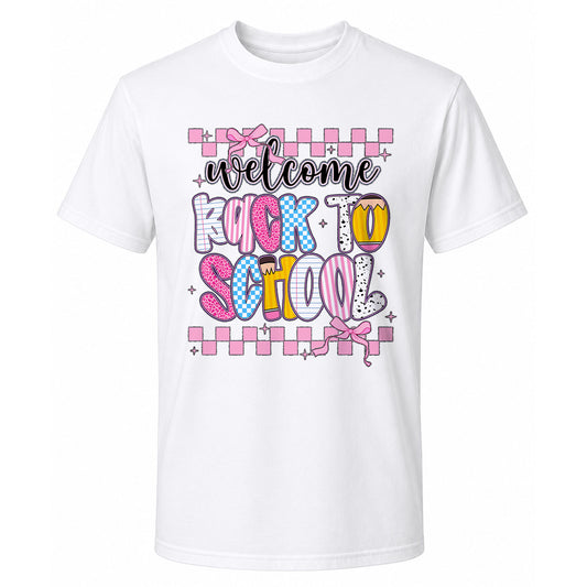 Personalized Welcome Back to School Teacher Student Shirt, Custom Name Back to School T-Shirt, First Day of School Gift Tee