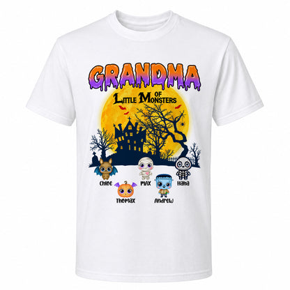 Personalized Halloween Family Shirt, Custom Characters & Names T-Shirt, Family Halloween Outfit, Cute Monster Design