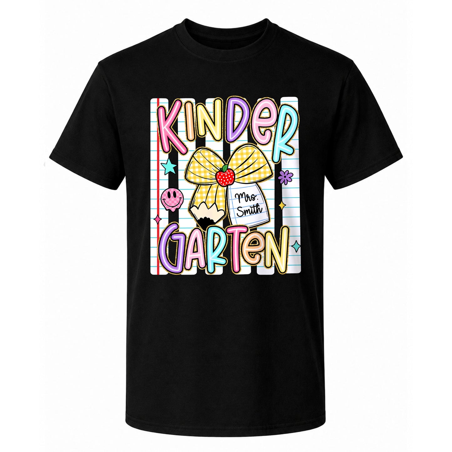 Personalized Striped Back to School Shirt for Kids Teachers – Custom Name & Grade Tee for Pre-K to 8th Grade Students, First Day Outfit