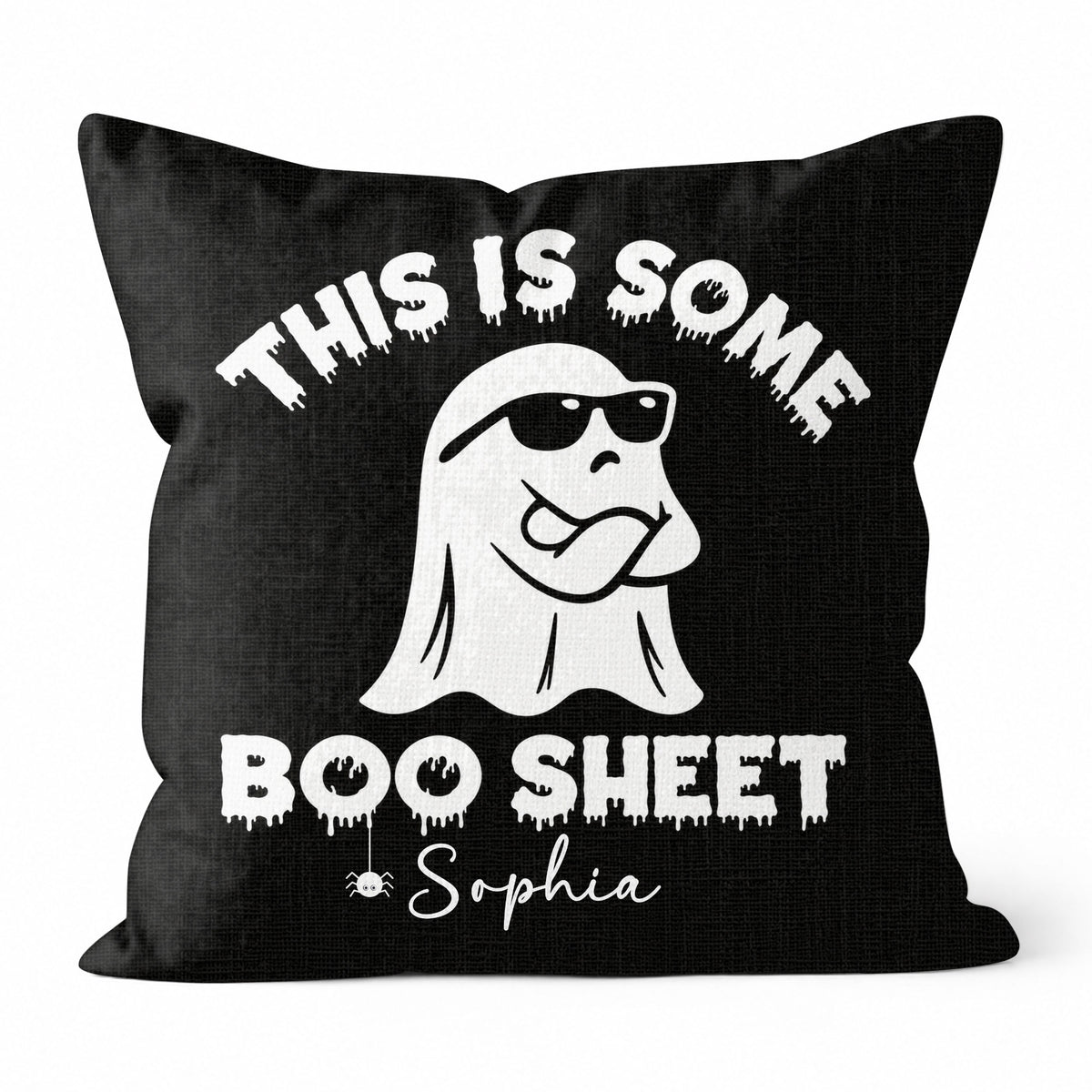 Personalized Halloween Ghost Pillow, This Is Some Boo Sheet Ghost Cushion, Cute Halloween Home Decor, Halloween Gif