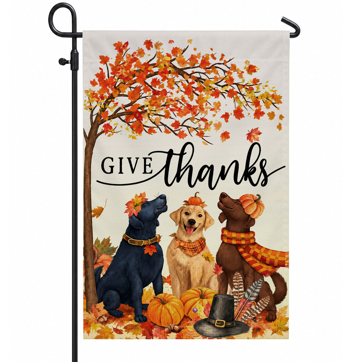Hello Fall Garden Flag, Welcome Truck Happy Fall Ya'll Floral Pumpkin Outdoor Decor Gift For Family