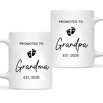 Personalized Grandma Grandpa Mug Set – Matching Coffee Mug Gift