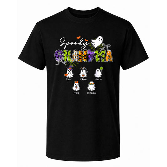 Personalized Grandma Halloween Sweatshirt, Custom Spooky Grandma Halloween Grandma Gift, Spooky Family Gift