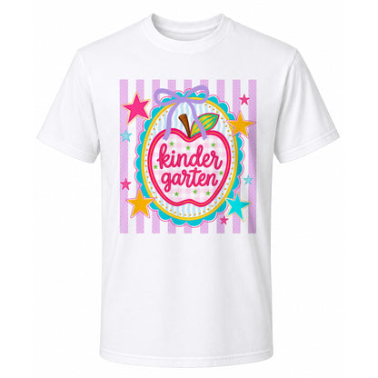 Personalized Striped Back to School Shirt for Kids Teachers – Custom Name & Grade Tee for Pre-K to 8th Grade Students, First Day Outfit