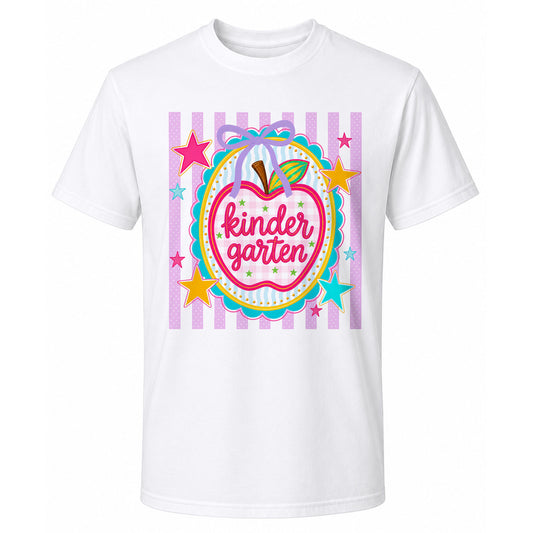 Personalized Striped Back to School Shirt for Kids Teachers – Custom Name & Grade Tee for Pre-K to 8th Grade Students, First Day Outfit