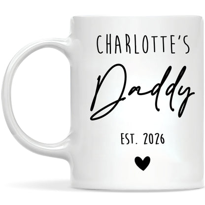 Personalized Daddy Mug – Custom Name Coffee Mug Gift for Dad