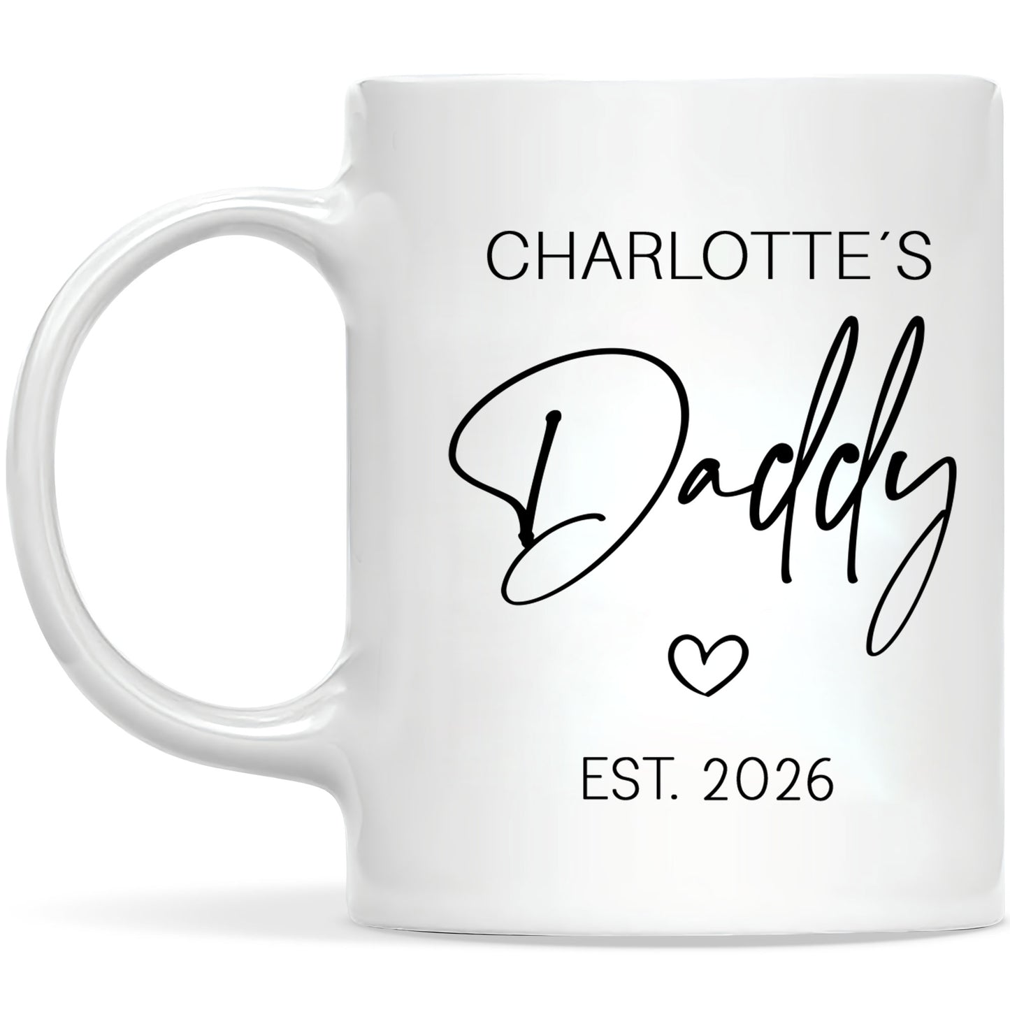 Personalized Daddy Mug – Custom Name Coffee Mug Gift for Dad