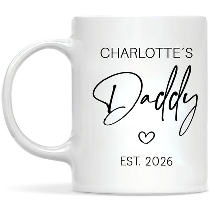 Personalized Daddy Mug – Custom Name Coffee Mug Gift for Dad
