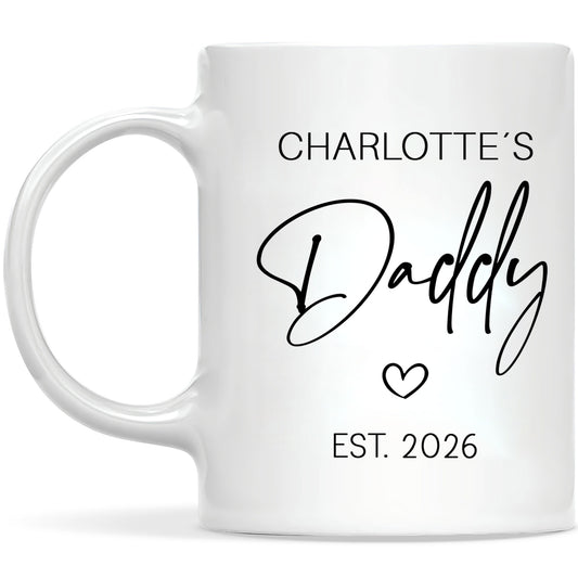 Personalized Daddy Mug – Custom Name Coffee Mug Gift for Dad