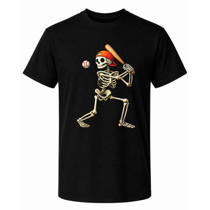 Baseball Skeleton Graphic Halloween Sweatshirt, Spooky Baseball Player Shirt, Funny Halloween Gift