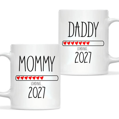 Daddy Loading 2027 Mug – Personalized Coffee Cup Gift