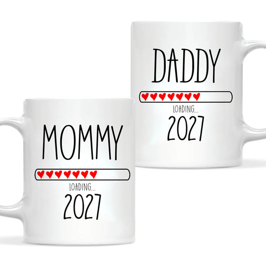 Daddy Loading 2027 Mug – Personalized Coffee Cup Gift