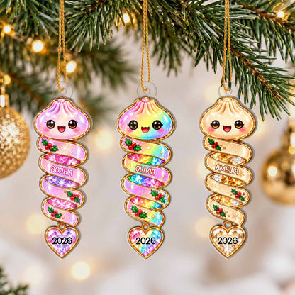 Personalized Custom Shape Acrylic Ornament - Custom Name Squishy Ornament - Christmas Gift For Kids