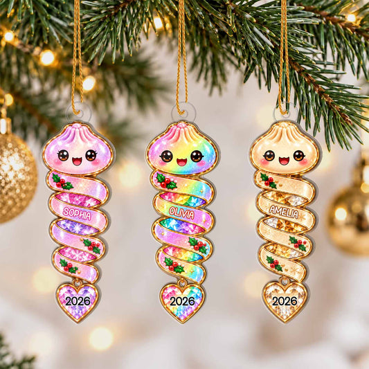 Personalized Custom Shape Acrylic Ornament - Custom Name Squishy Ornament - Christmas Gift For Kids